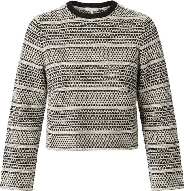 Women's Long Sleeve Knit Crop Top