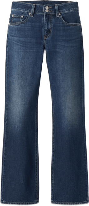 Women's Super-Low Double-Button Relaxed-Fit Denim Jean