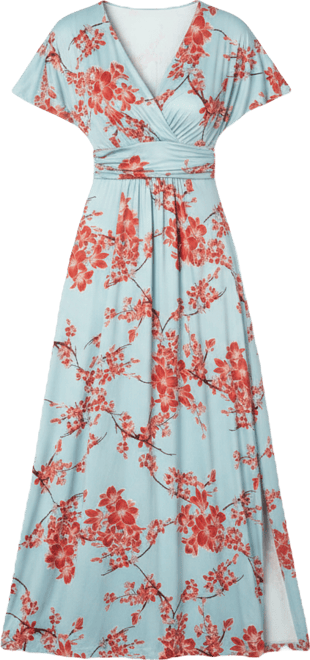 Women's Vienna Kimono Sleeve Long Maxi Dress