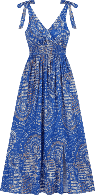 Women's Fresh Berry Abstract Maxi Beach Dress