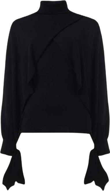 Women's Layered Butterfly Sleeve Knitted Sweater