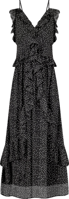 Women's Polka Dot Ruffle Dress