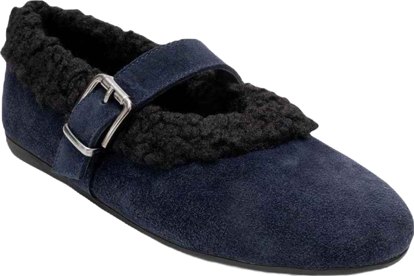 Guin Leather Strap Flat (Women)