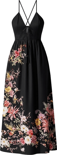 Women's No Explanation Floral Maxi Beach Dress