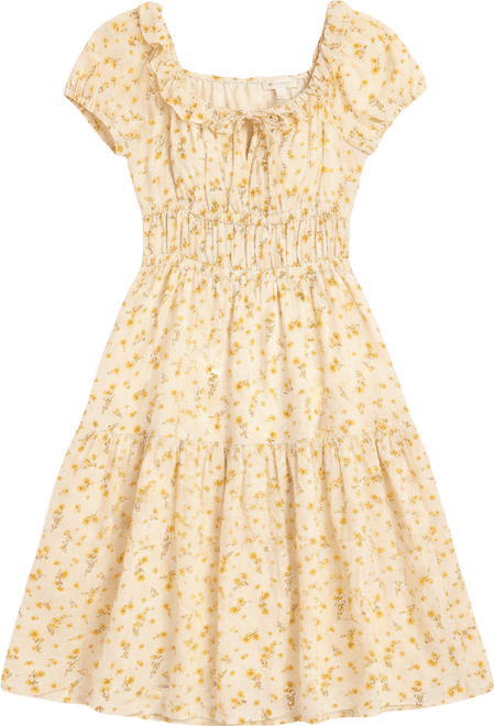 empire waist dress juniors Girl's Ruffle Empire Waist Dress – Cotton Blank for Embroidery & Boutique | 9 Colors | Sizes 12M–10