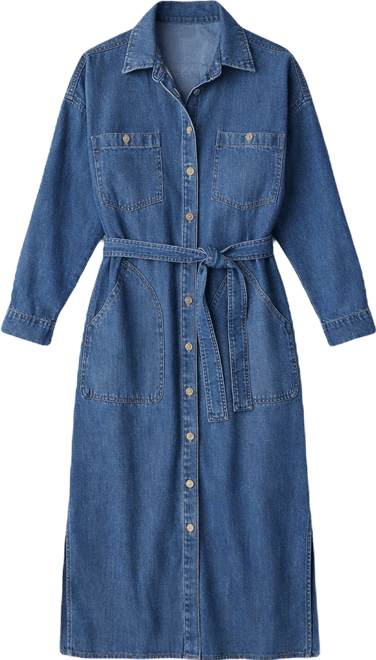 faherty denim dress Topsail Malibu - Breakwater Stripe Clair is 58.5 wearing size Small Care Faherty Organic Cotton Hemp Denim