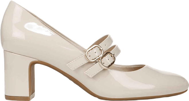 Women's True Almond Toe Block Heel Mary Jane Pumps