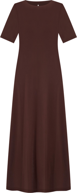 Women's Elbow-Sleeve Maxi Dress