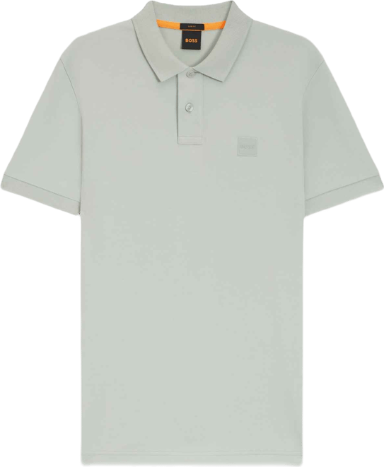 Boss by  Men's Slim-Fit Stretch-Cotton Logo Patch Polo Shirt