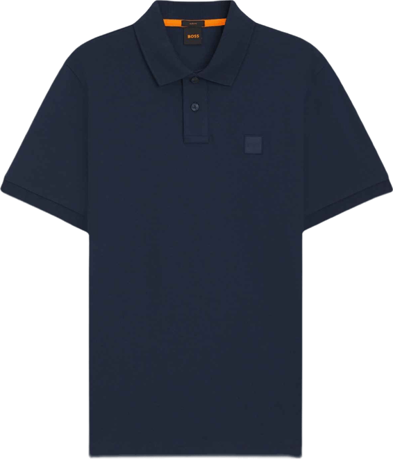 Boss by  Men's Slim-Fit Stretch-Cotton Logo Patch Polo Shirt