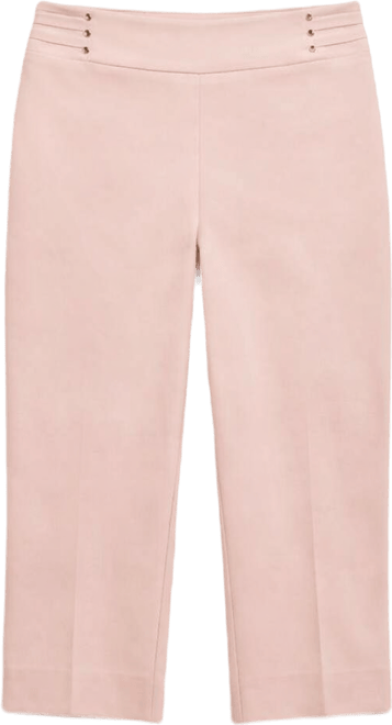 Petite Rivet-Detail Capri Pants