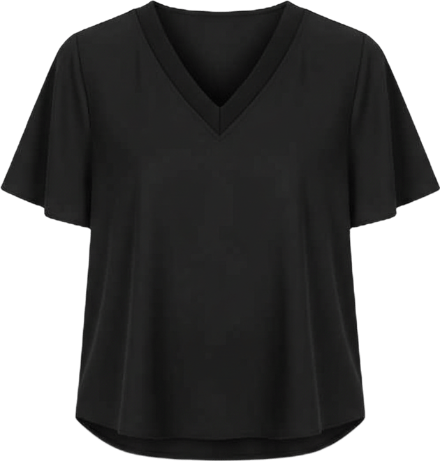 Women's V-Neck Short-Sleeve Top