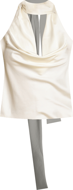 Women's Long Tie Halter Top