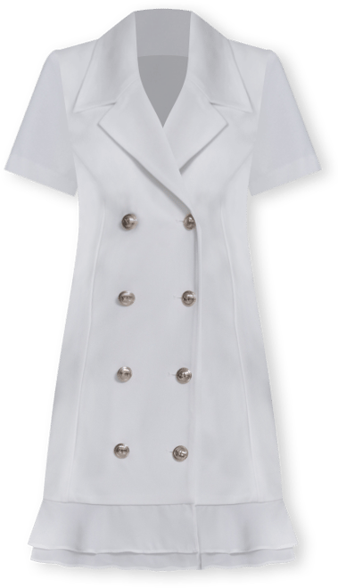 Women's Short-Sleeve Blazer Dress