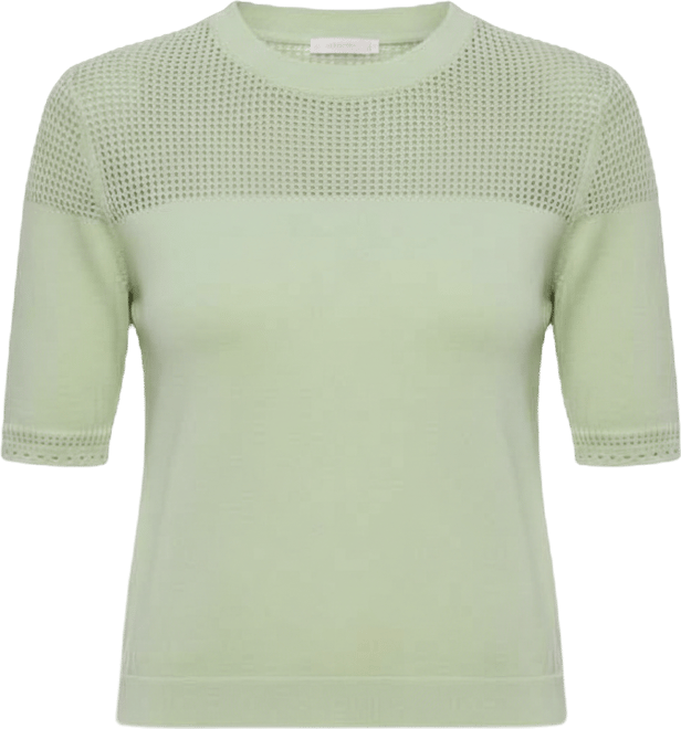 Women's Mix Stitch Crew Neck T-Shirt