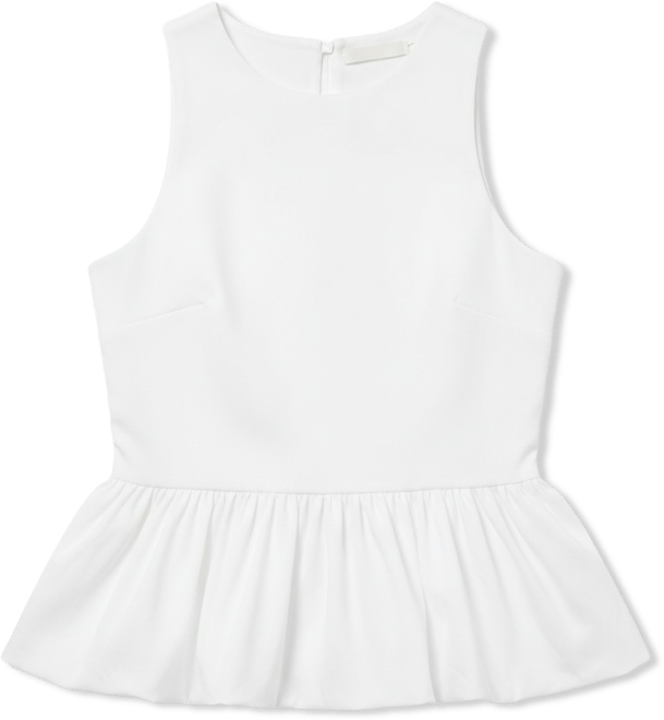 Women's Peplum Crewneck Tank Top