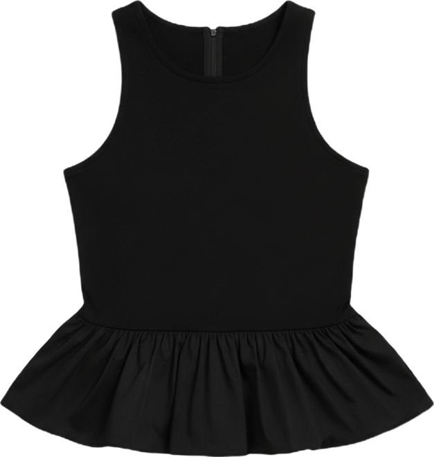 Women's Peplum Crewneck Tank Top