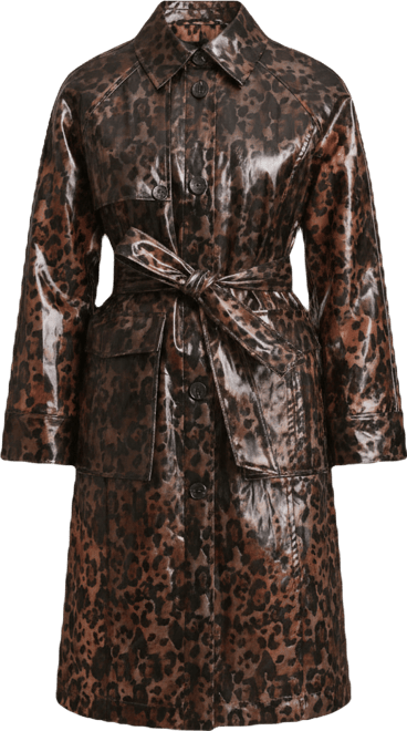 Women's Center Front Belted Trench Coat