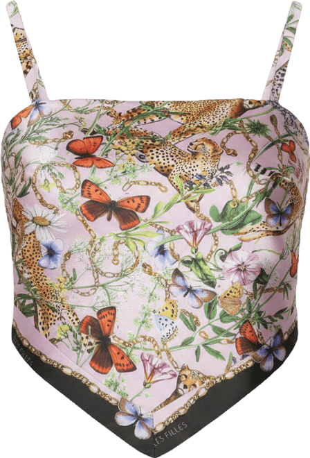 Women's Square Neck Scarf Top