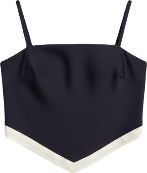 Women's Square Neck Scarf Top