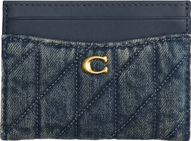 Quilted Loved Denim Essential Card Case