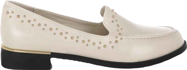 Womens Gonia Studded Faux Leather Loafers