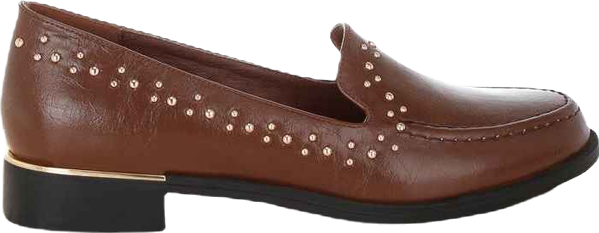 Womens Gonia Studded Faux Leather Loafers