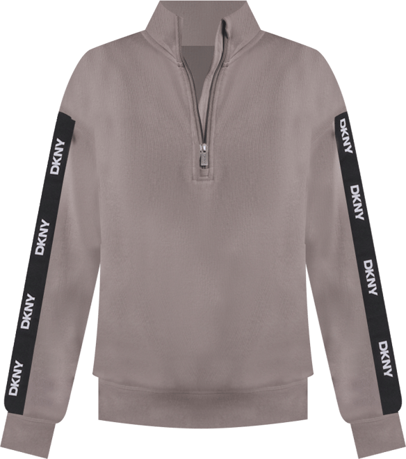 Women's Classic Logo Elastic Oversized Quarter-Zip Top