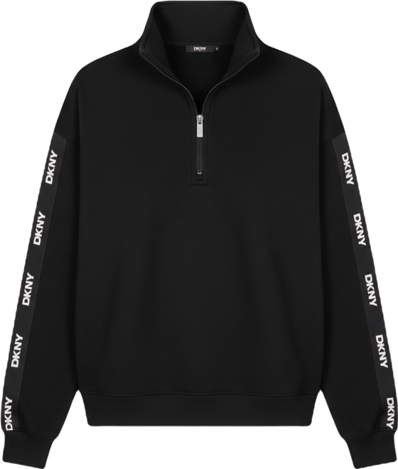 Women's Classic Logo Elastic Oversized Quarter-Zip Top