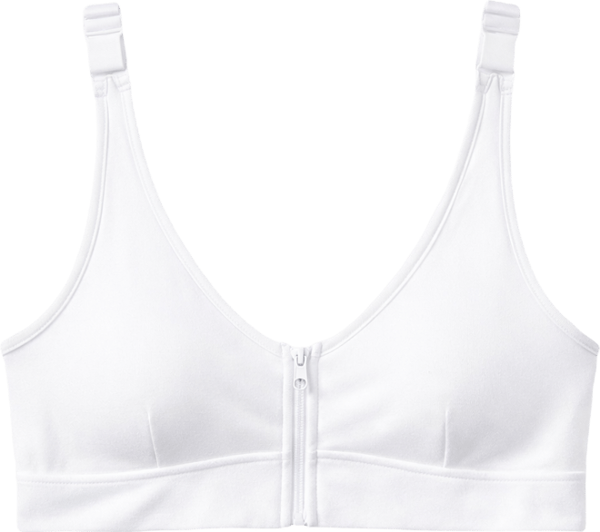 Women's Wireless Zip Front Bra