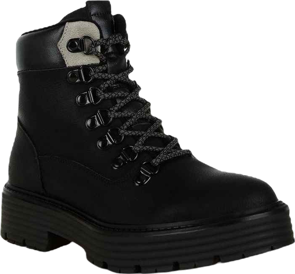 Boskoff Lace-Up Chunky Warm Ankle Boots