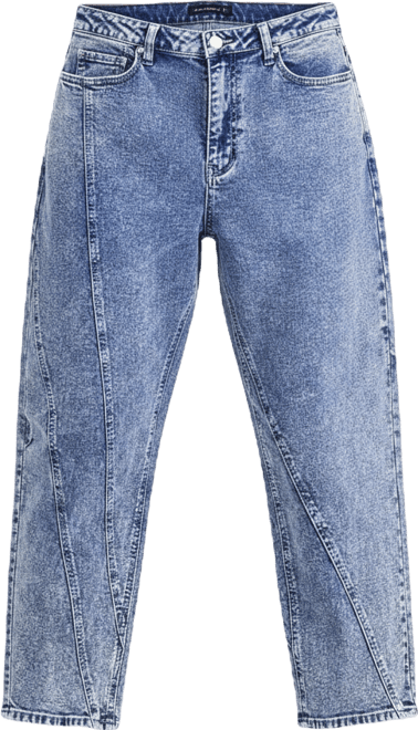 Women's Twisted-Seam Acid-Wash Jeans, Macy's Exclusive