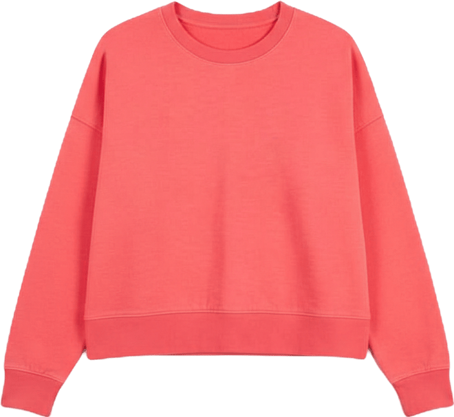Women's Crewneck Drop-Shoulder Cotton Sweatshirt