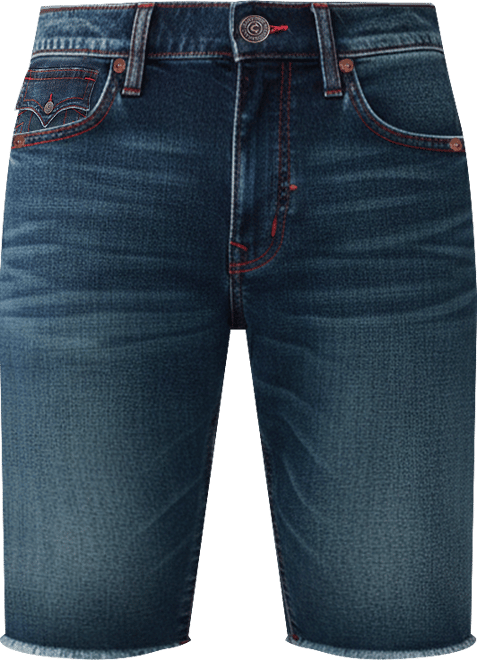 Men's Ricky Straight Flap Fray Hem Shorts