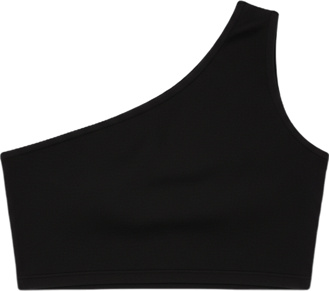 One Shoulder Knitted Crop Top