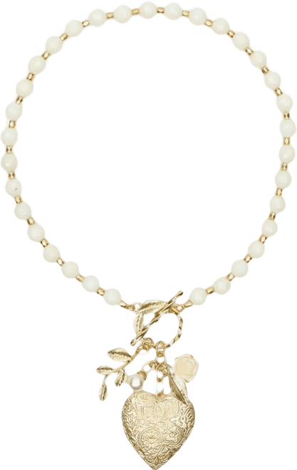 Rose Garden Collection Large Heart Locket Necklace