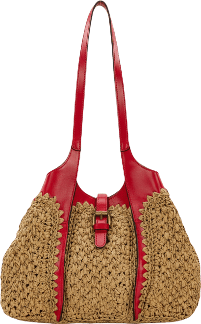 Christiana Small Woven Satchel Bag