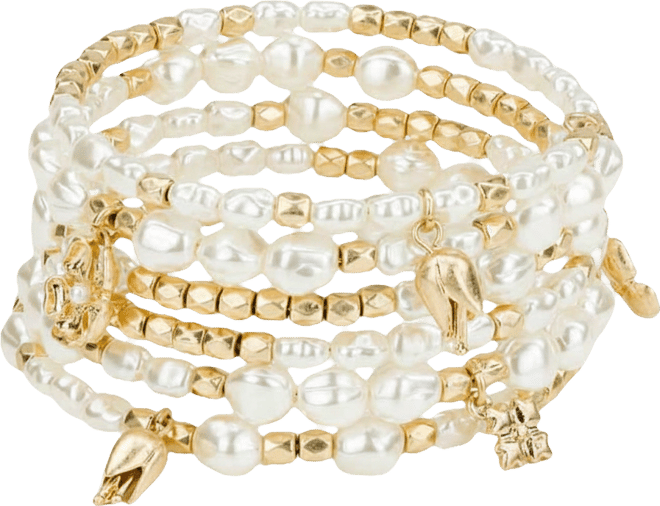 Gold-Tone French Garden Collection Coil Bracelet