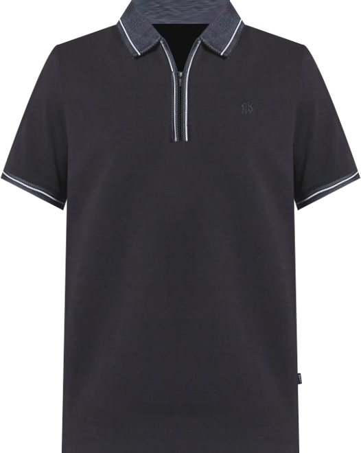 Men's duke cotton zip polo