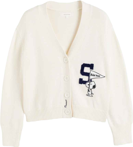 Women's Snoopy Varsity Cardigan