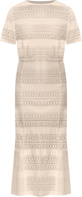 Women's Embroided Maxi Dress with Ruffles