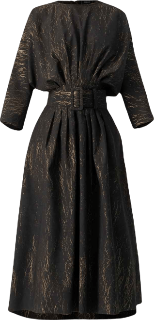 Women's Midi Dress with Belt