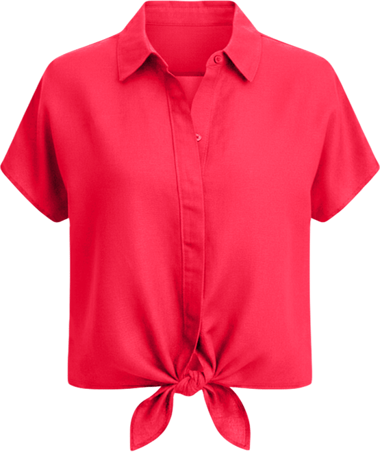 Women's Tie-Front Blouse, Exclusively at Macy's