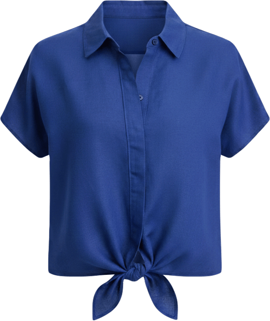 Women's Tie-Front Blouse, Exclusively at Macy's