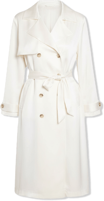 Women's Love Language Satin Trench