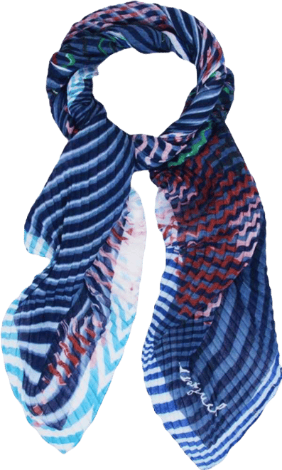 Women's Rectangular bluestrip scarf