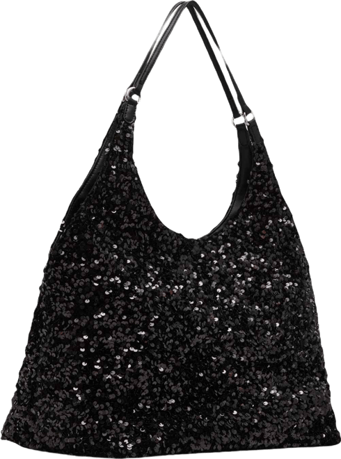 Ashanti Reversible Sequin Hobo Bag