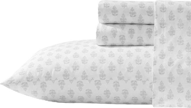 Cotton Percale 4-Pc. Sheet Set, Queen