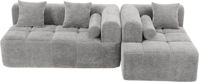 Streamdale 101" Sectional Sofa, Modular Couch, Deep Seating