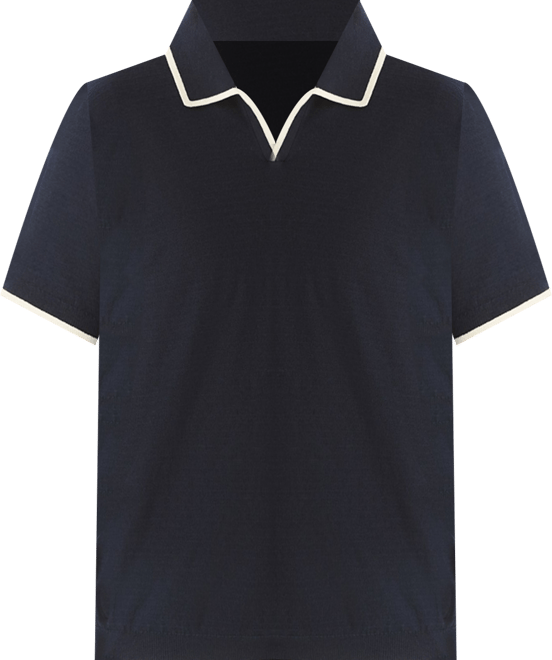Men's Textured Short-Sleeve Polo Shirt